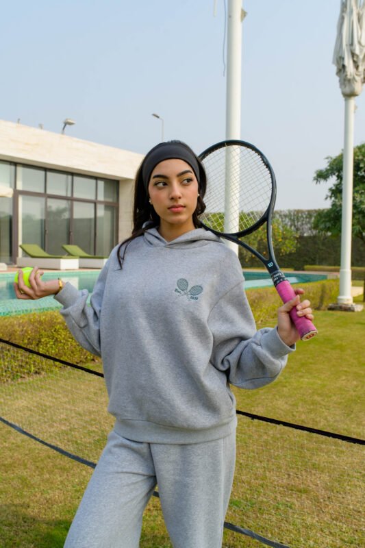 "Court Classic" - Matching Hoodie Set with wide leg pants
