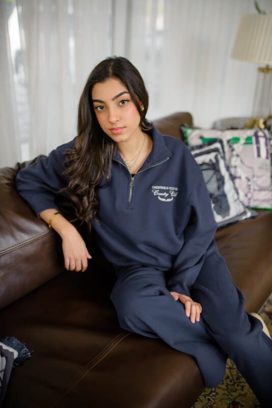 "Chemtrails" - Matching Mockneck Set with wide leg pants