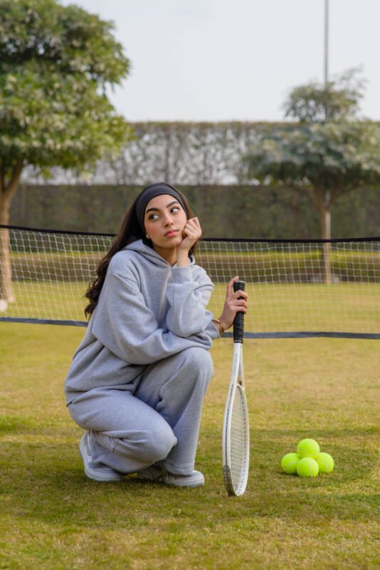 "Court Classic" - Matching Hoodie Set with wide leg pants