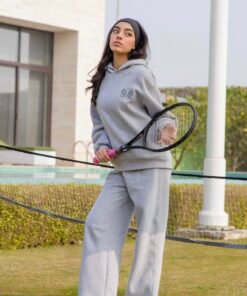 "Court Classic" - Matching Hoodie Set with wide leg pants