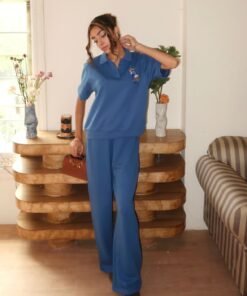 The "Monty" Set - Matching Polo Set with wide leg pants