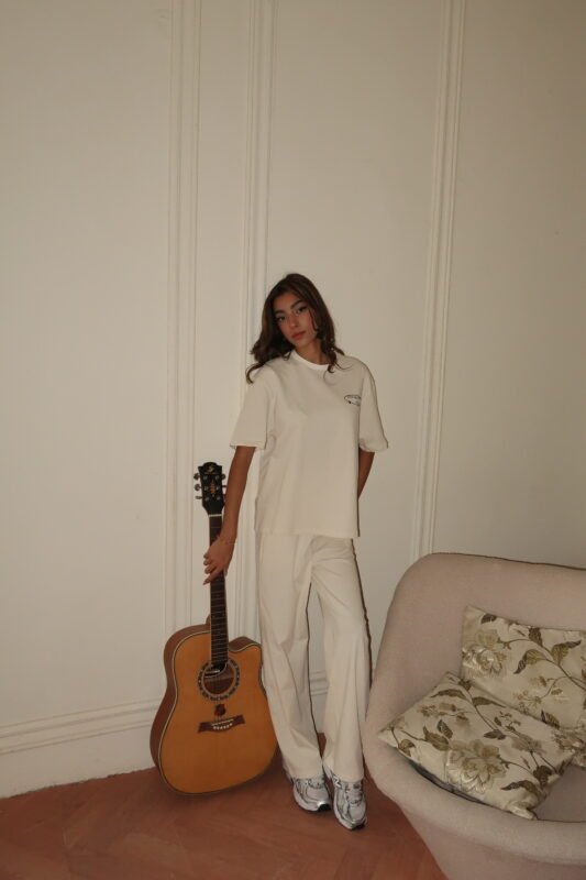 The "Sunroom" Set - Matching T-Shirt Set with wide leg pants (butter yellow)