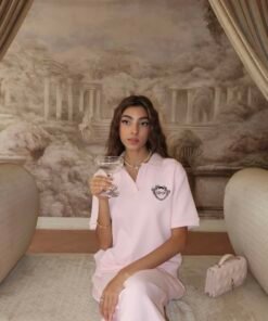 The "Pretty Girl Avenue" Set - Matching Polo Set with wide leg pants
